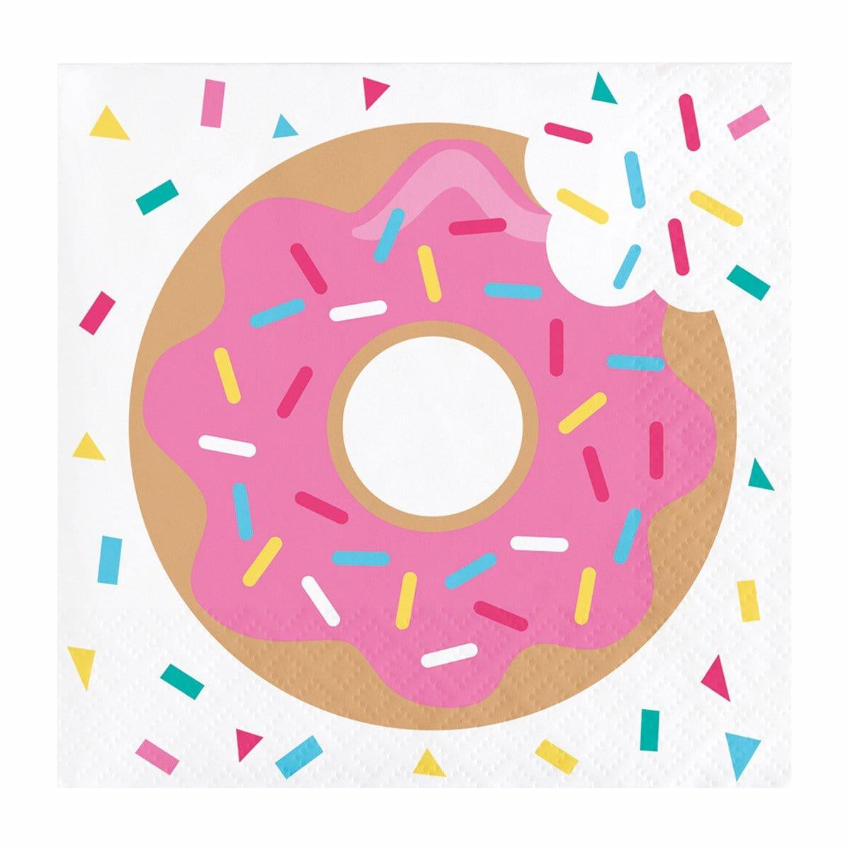 Buy Kids Birthday Donut Time beverage napkins, 16 per package sold at Party Expert