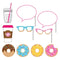 Buy Kids Birthday Donut Time photo booth props, 10 per package sold at Party Expert