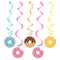 Buy Kids Birthday Donut Time swirl decorations, 5 per package sold at Party Expert