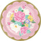 CREATIVE CONVERTING Kids Birthday Floral Tea Party Dinner Paper Plates, 9 in, 8 Count