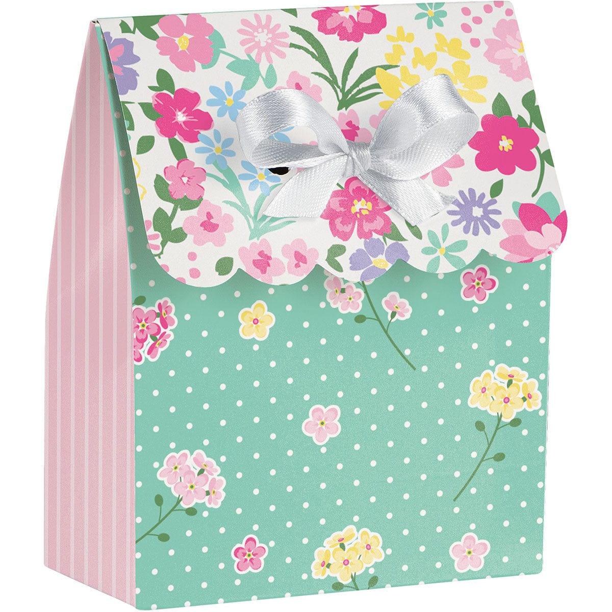 CREATIVE CONVERTING Kids Birthday Floral Tea Party Favour Bags, 12 Count