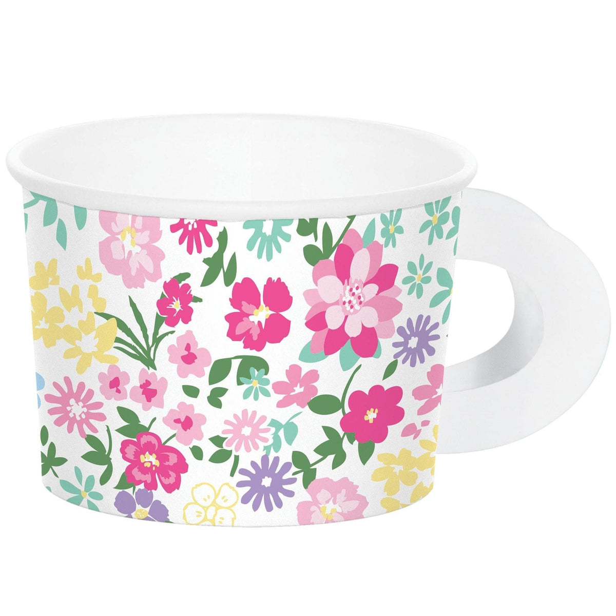 CREATIVE CONVERTING Kids Birthday Floral Tea Party Favour Cup, Paper, 6 Count
