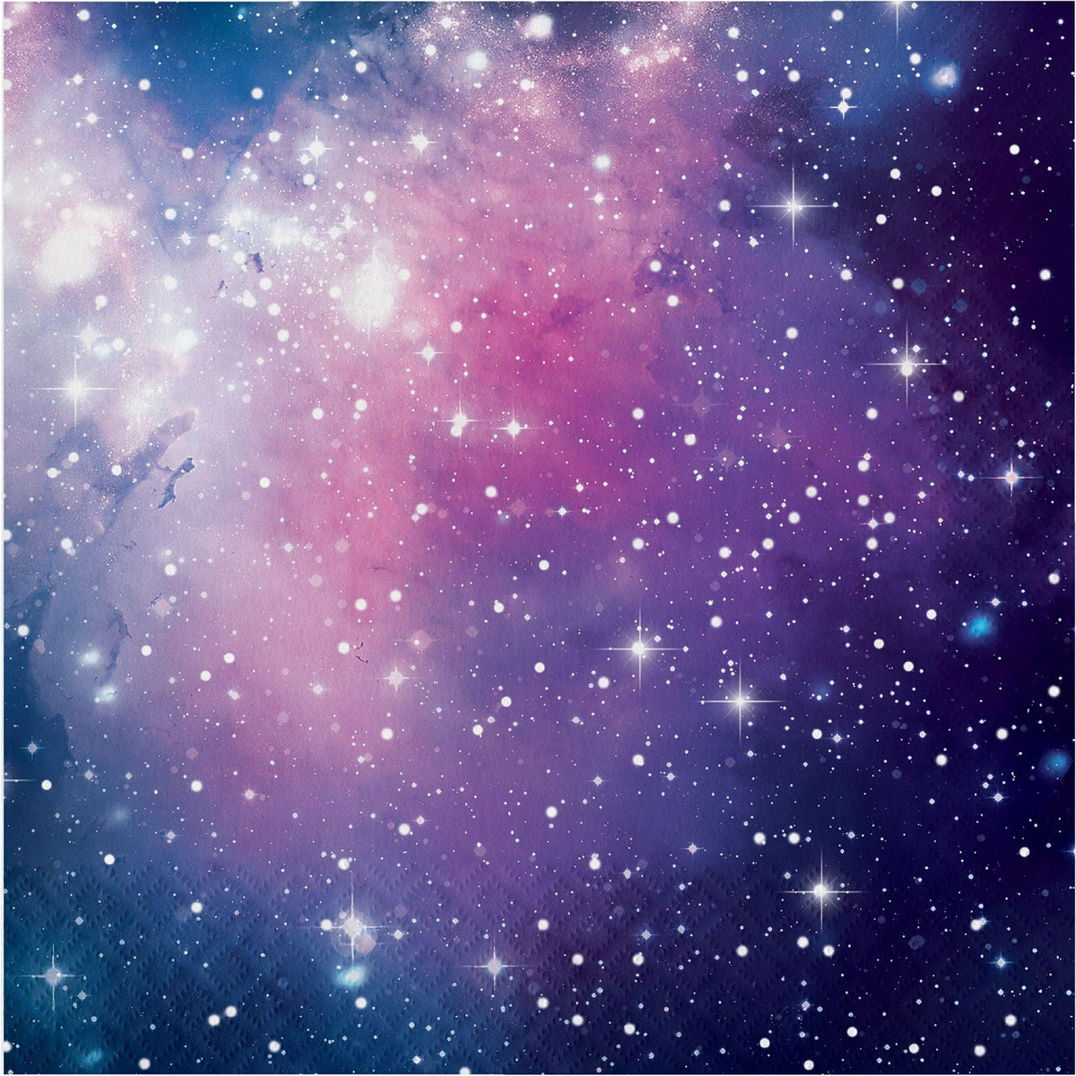 CREATIVE CONVERTING Kids Birthday Galaxy Lunch Napkins, 16 Count