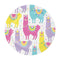 Buy Kids Birthday Llama Party Dessert Plates 7 inches, 8 per package sold at Party Expert