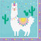 Buy Kids Birthday Llama Party lunch napkins, 16 per package sold at Party Expert
