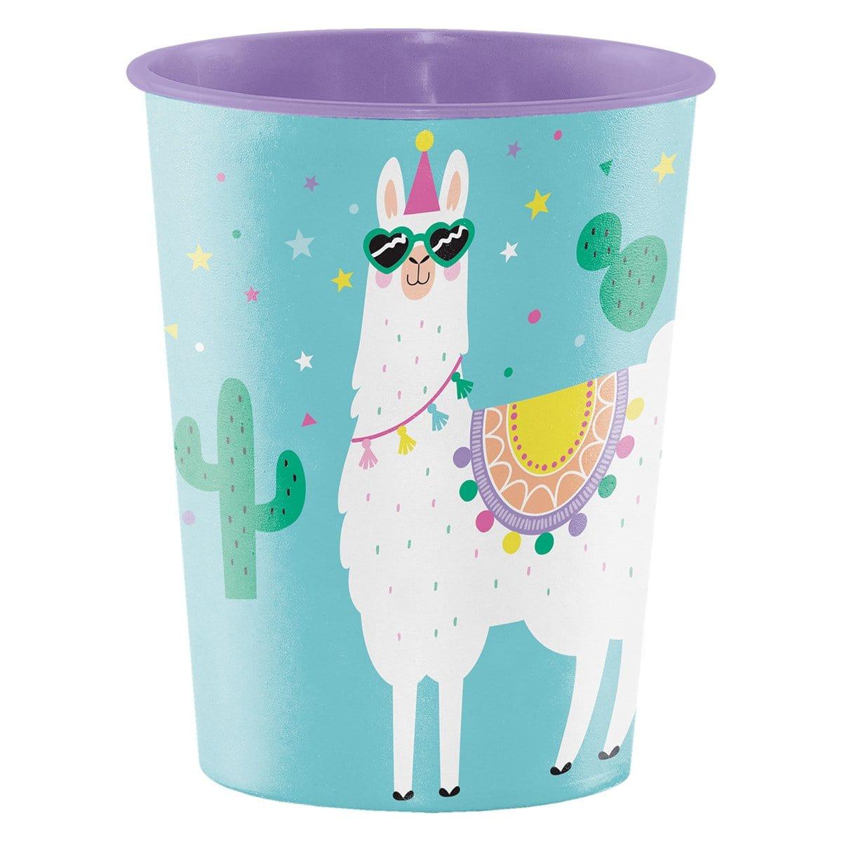 Buy Kids Birthday Llama Party plastic favor cup sold at Party Expert
