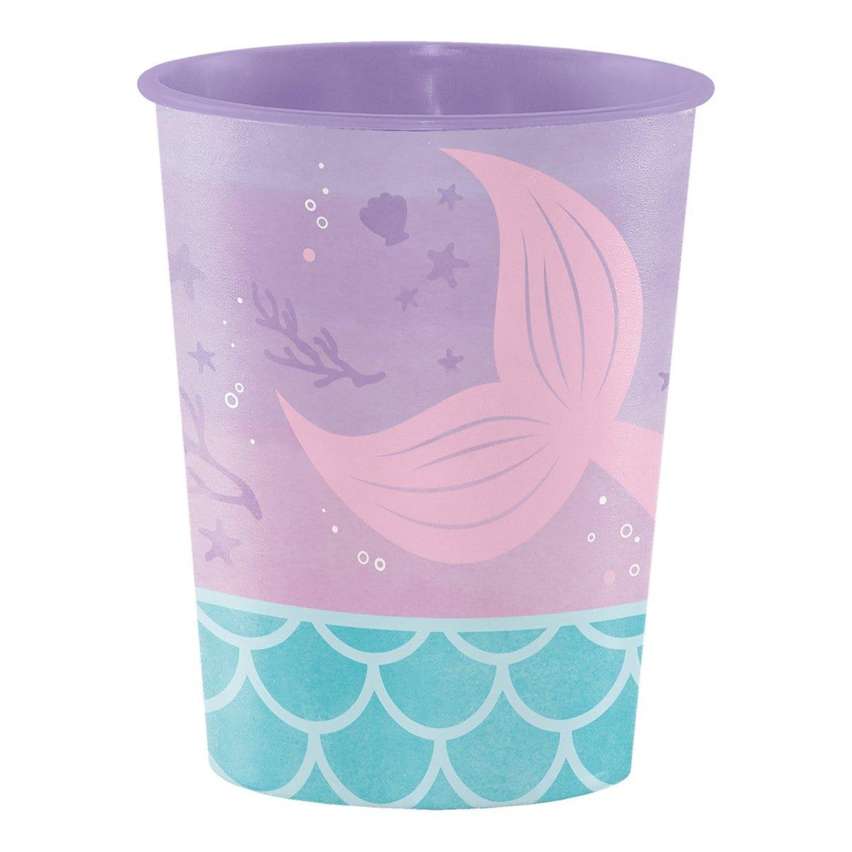Buy Kids Birthday Mermaid Shine plastic favor cup sold at Party Expert
