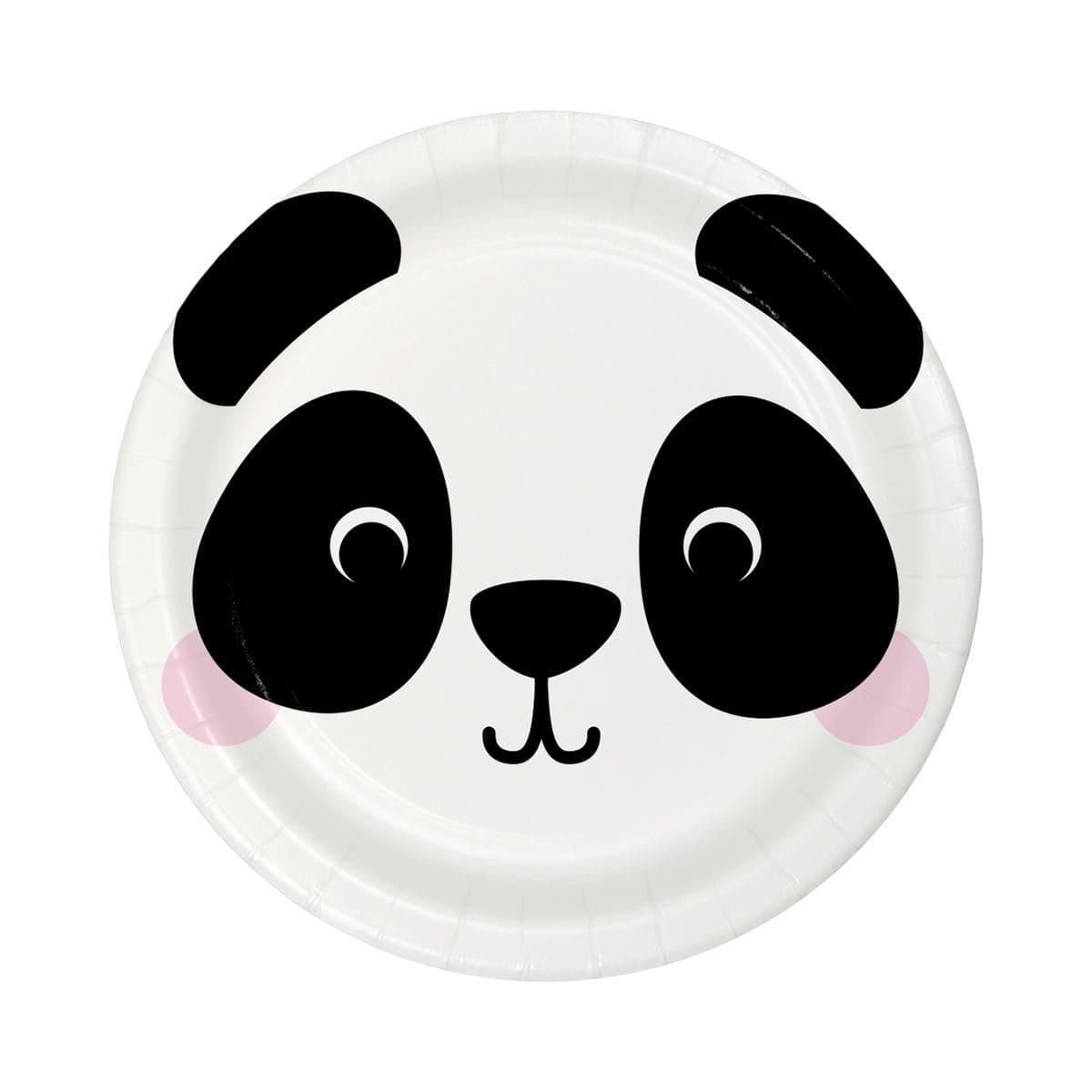 Buy Kids Birthday Panda Plates 7 inches, 8 Count sold at Party Expert