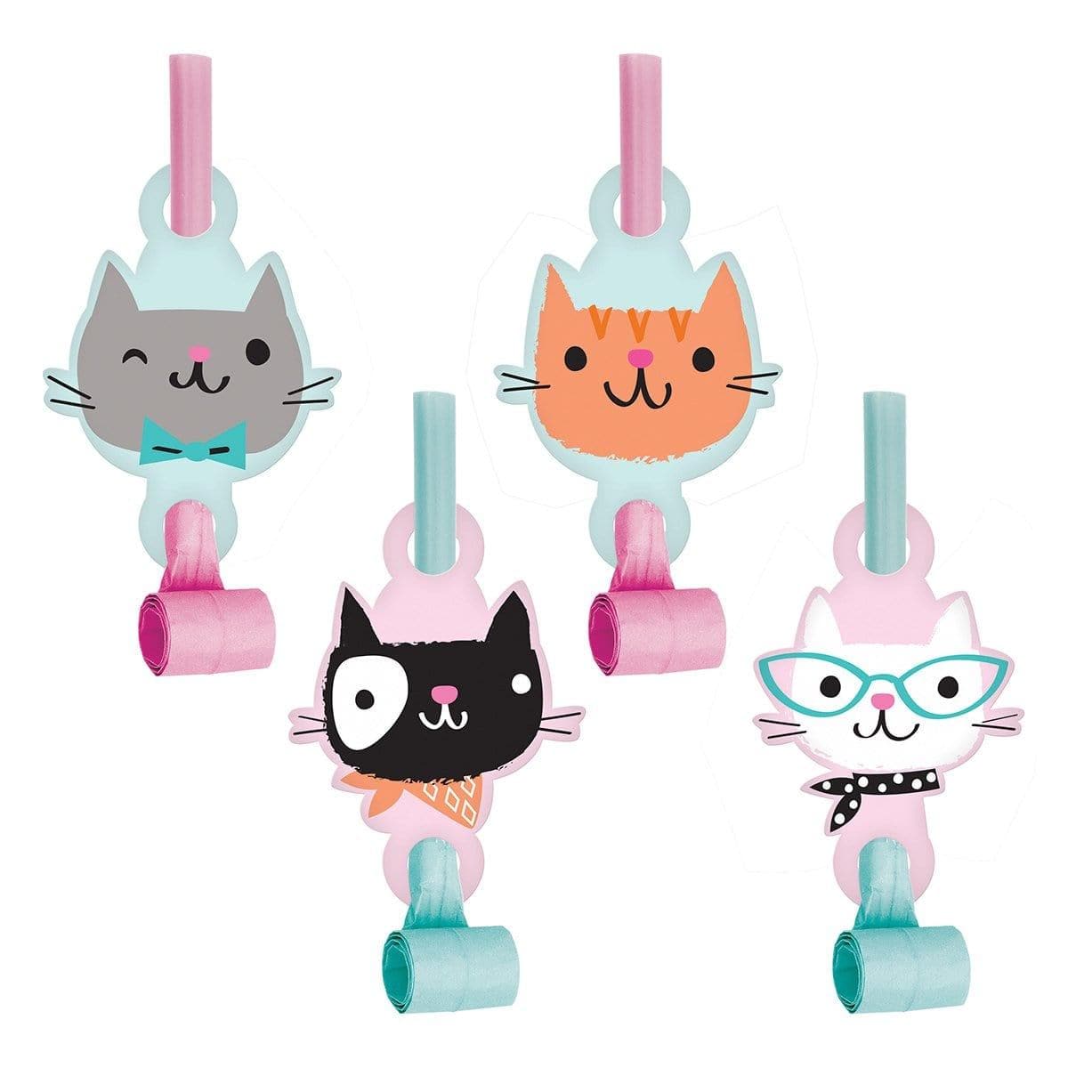 Buy Kids Birthday Purr-fect Party blowouts, 8 per package sold at Party Expert