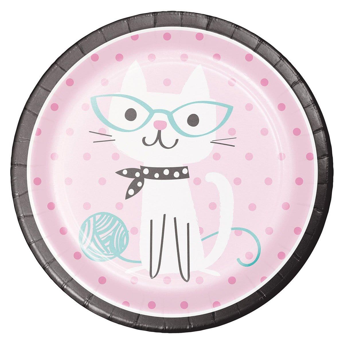 Buy Kids Birthday Purr-fect Party Dinner Plates 9 inches, 8 per package sold at Party Expert