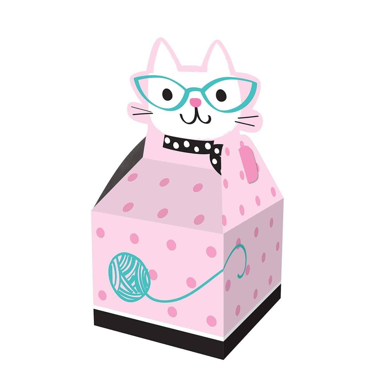 Buy Kids Birthday Purr-fect Party favor boxes, 8 per package sold at Party Expert