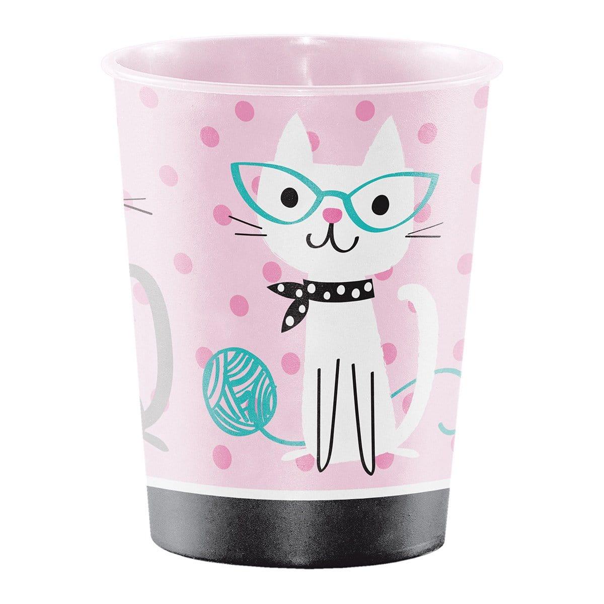Buy Kids Birthday Purr-fect Party plastic favor cup sold at Party Expert