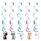 Buy Kids Birthday Purr-fect Party swirl decorations, 5 per package sold at Party Expert
