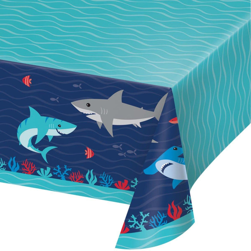 Buy Kids Birthday Shark Party Tablecover sold at Party Expert