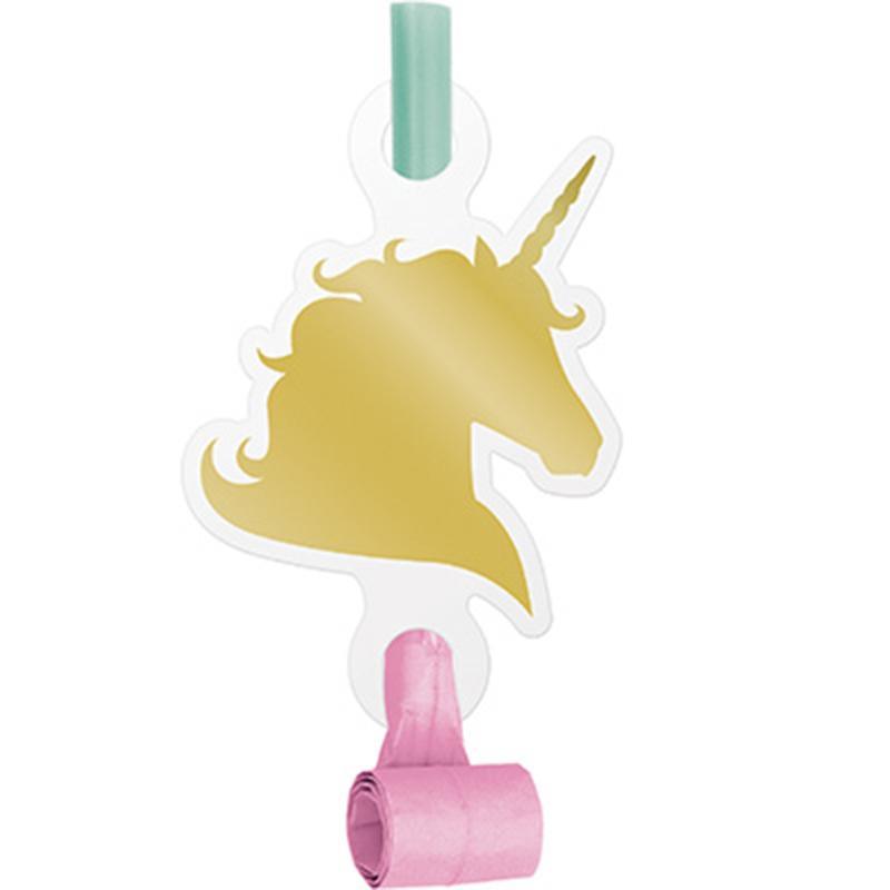 Buy Kids Birthday Unicorn Sparkle blowouts, 8 per package sold at Party Expert