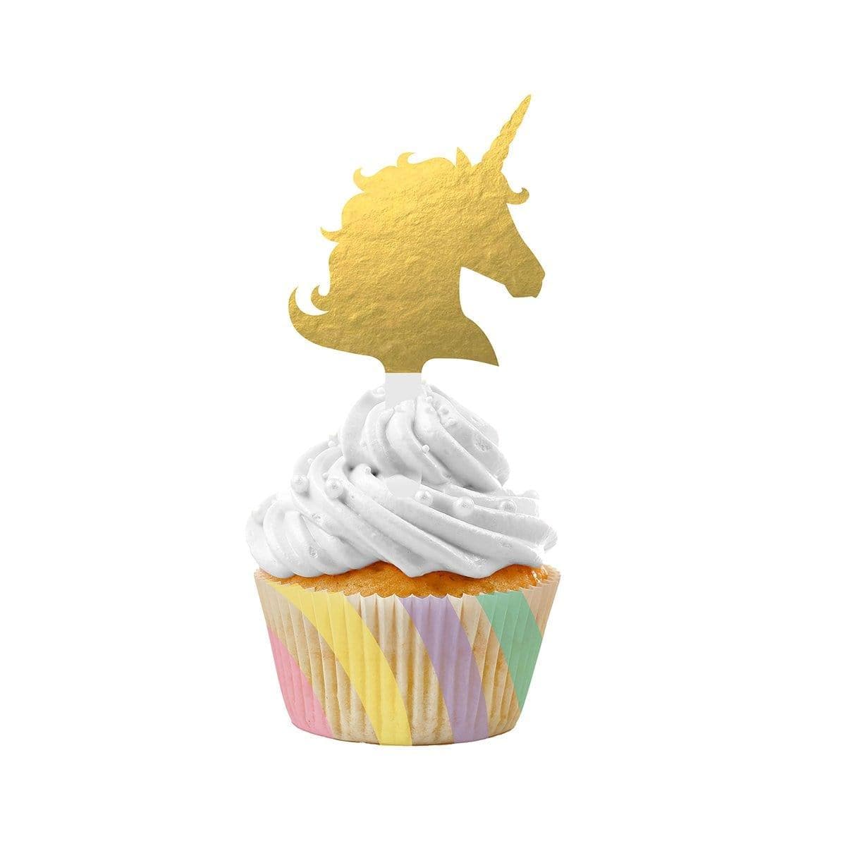 Buy Kids Birthday Unicorn Sparkle cupcake kit, 12 per package sold at Party Expert