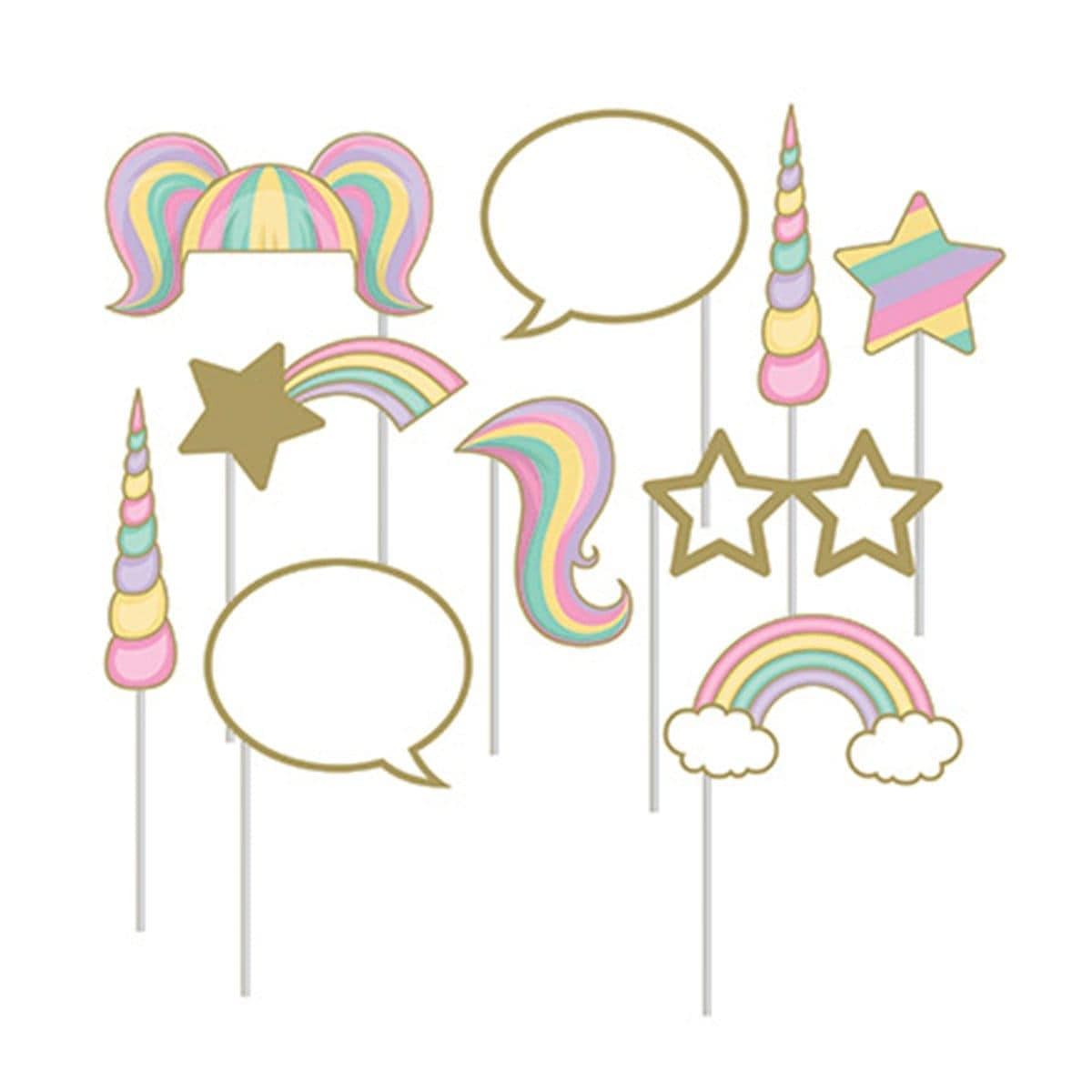 Buy Kids Birthday Unicorn Sparkle photo booth props sold at Party Expert