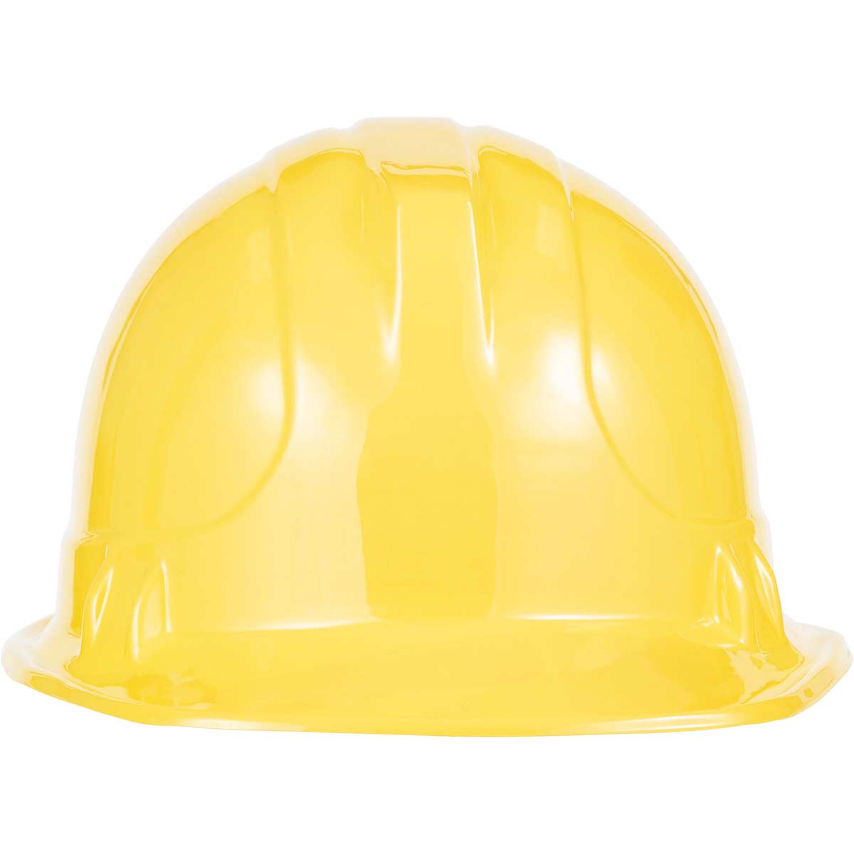 CREATIVE CONVERTING Kids Birthday Yellow Plastic Construction Hat for Kids