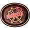 CREATIVE CONVERTING Summer Neon BBQ Large Oval Paper Plates, 10 x 12 Inches, 8 Count