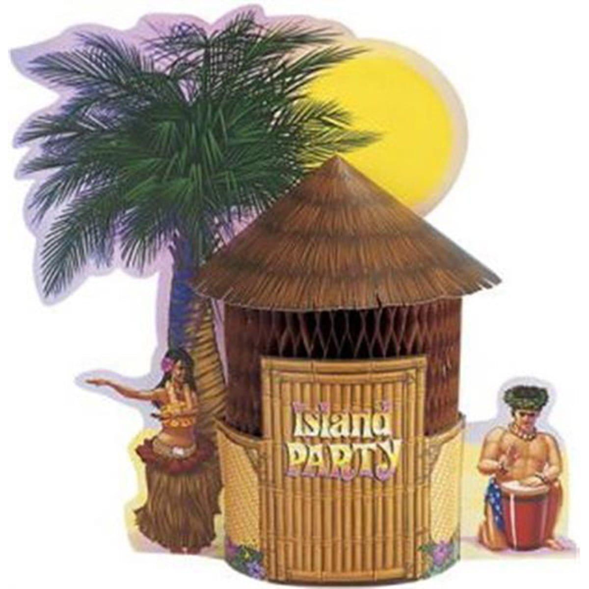 Buy Theme Party Aloha Tiki Hut Centerpiece sold at Party Expert