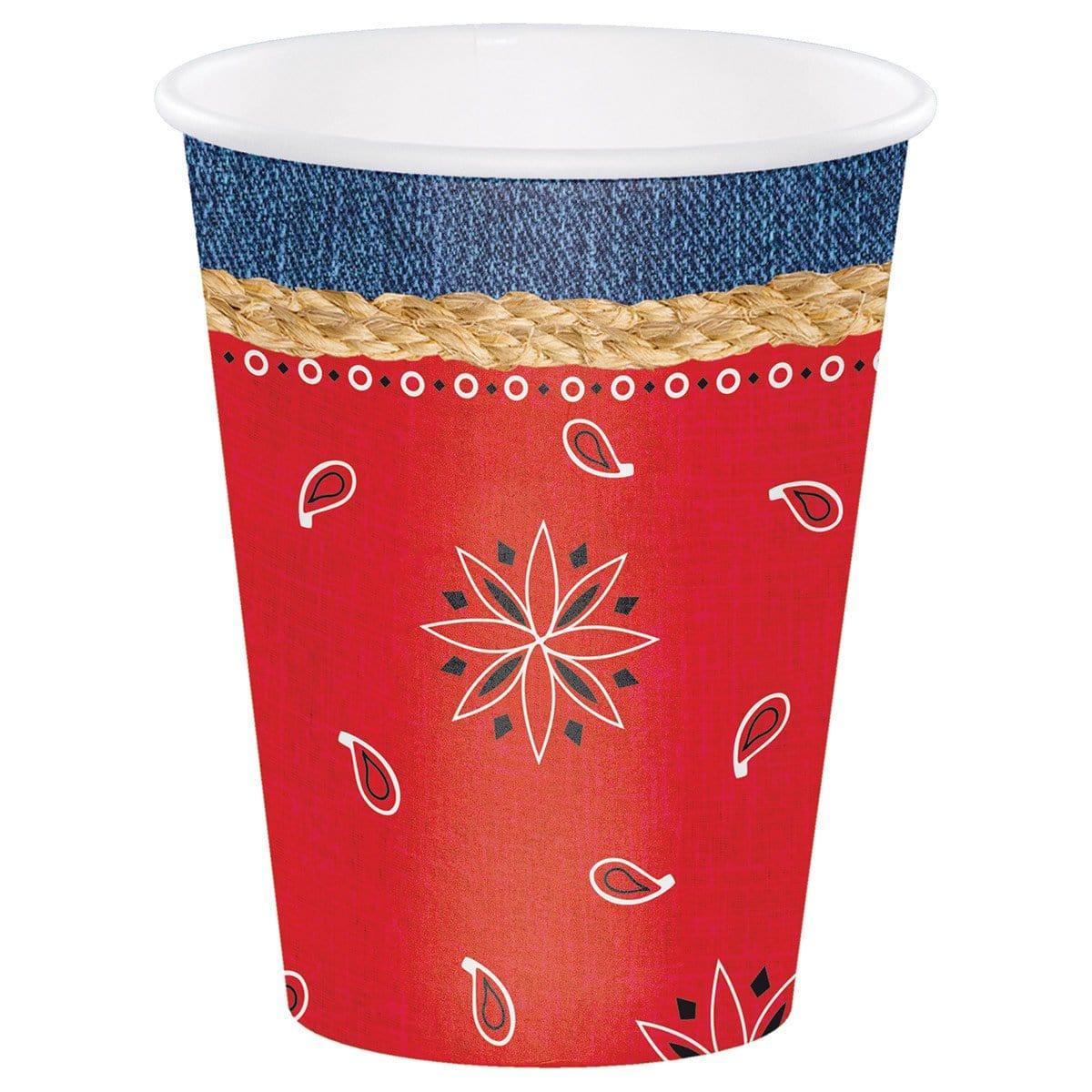 Buy Theme Party Bandanarama Paper Cups 12 Ounces, 8 per Package sold at Party Expert