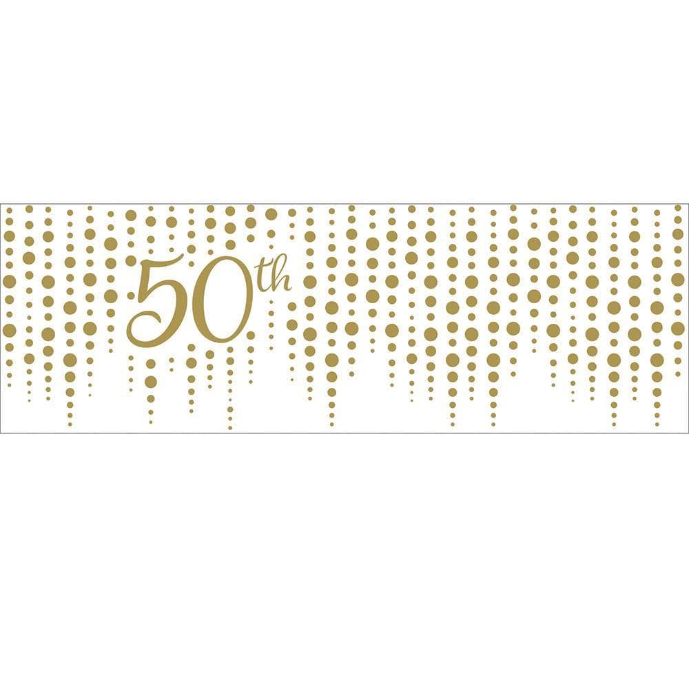Buy Wedding Anniversary 50th Anniversary banner sold at Party Expert