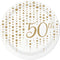Buy Wedding Anniversary 50th Anniversary paper plates 7 inches, 8 per package sold at Party Expert