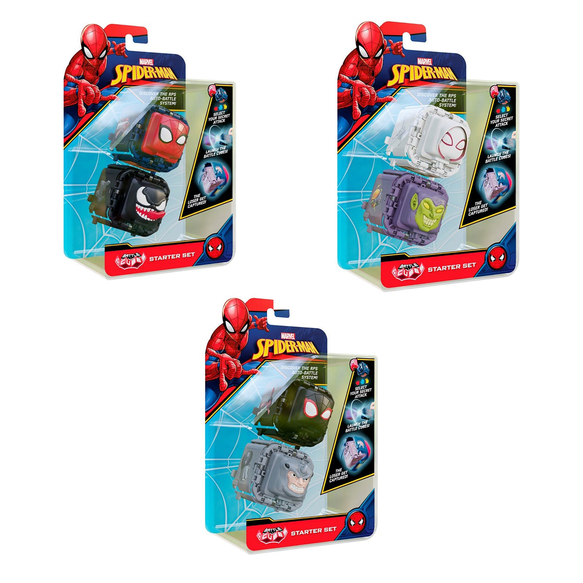 RED PLANET GROUP Toys & Games Marvel Spider-Man Battle Cubes, Assortment, 1 Count