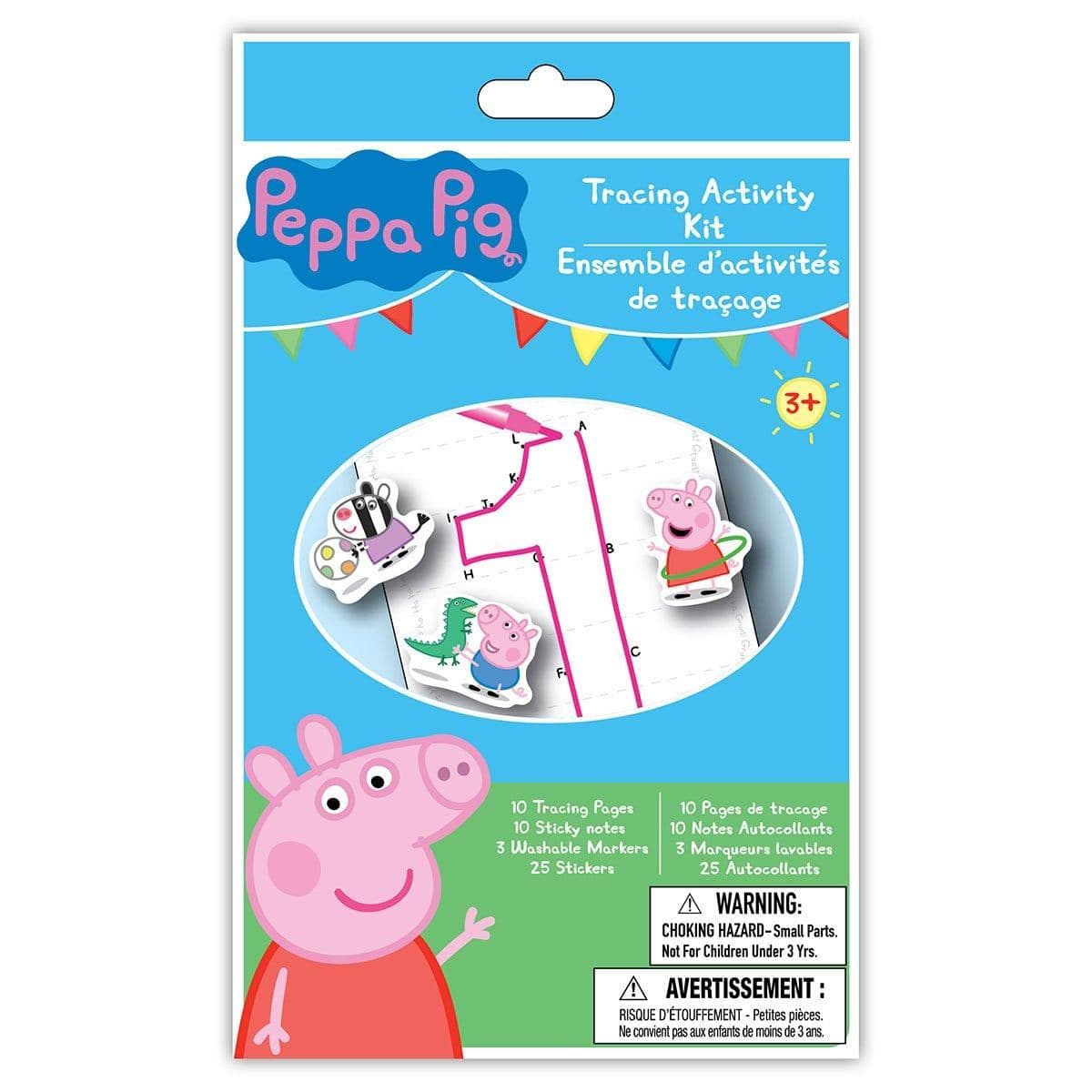 Buy Kids Birthday Peppa Pig Tracing Activity Kit sold at Party Expert