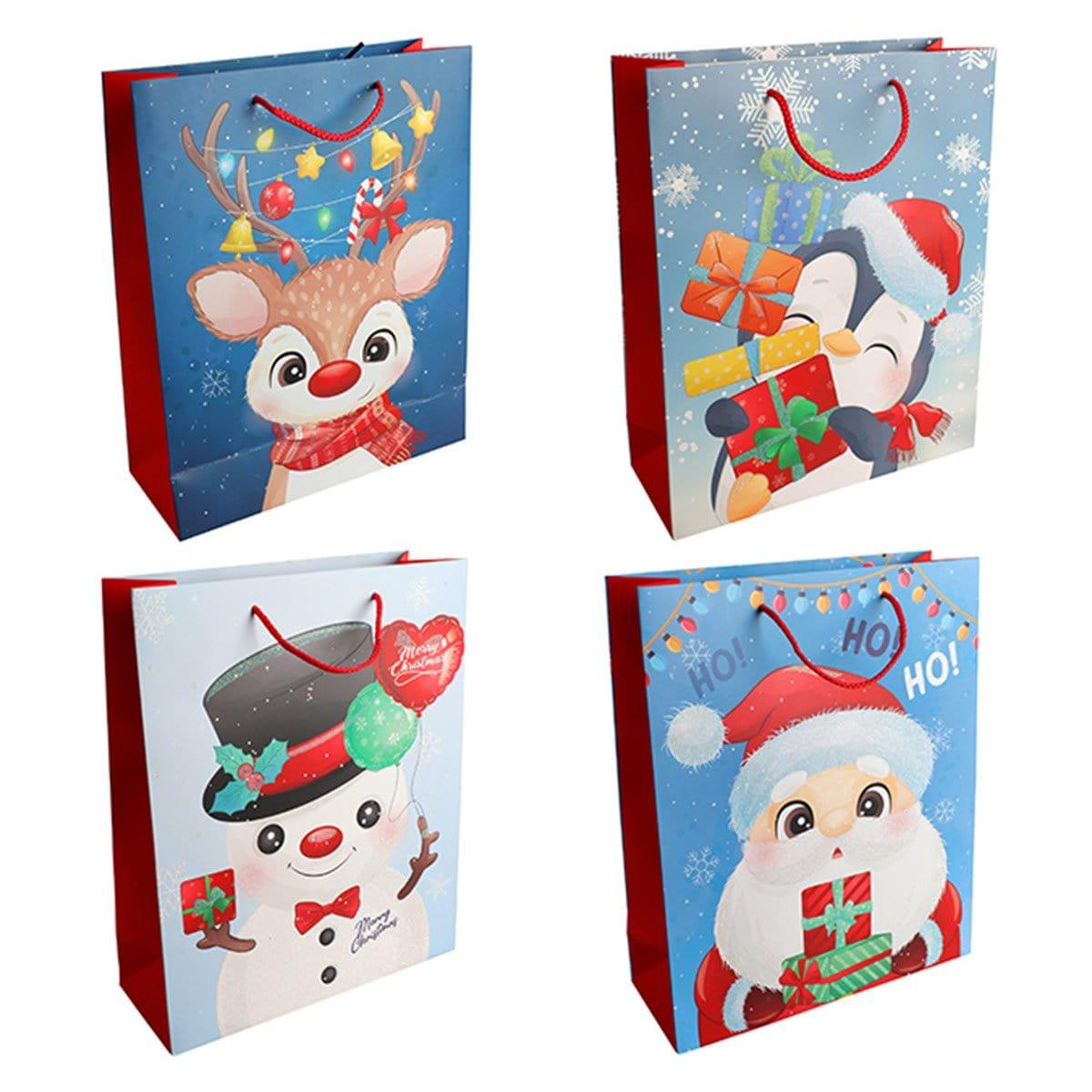 Buy Christmas Christmas Gift Bag with Character, X-large, Assortment, 1/pk sold at Party Expert