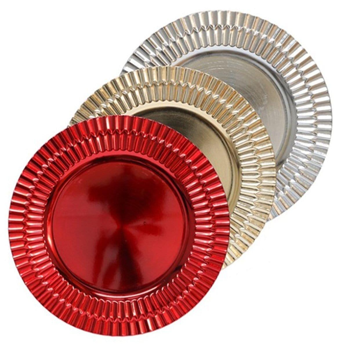 Buy Christmas Round Charger Plate 13 In. Assorted sold at Party Expert
