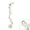 DANSON DECOR Decorations Cherry Blossom Garland, White Cream, 59 Inches, 1 Count