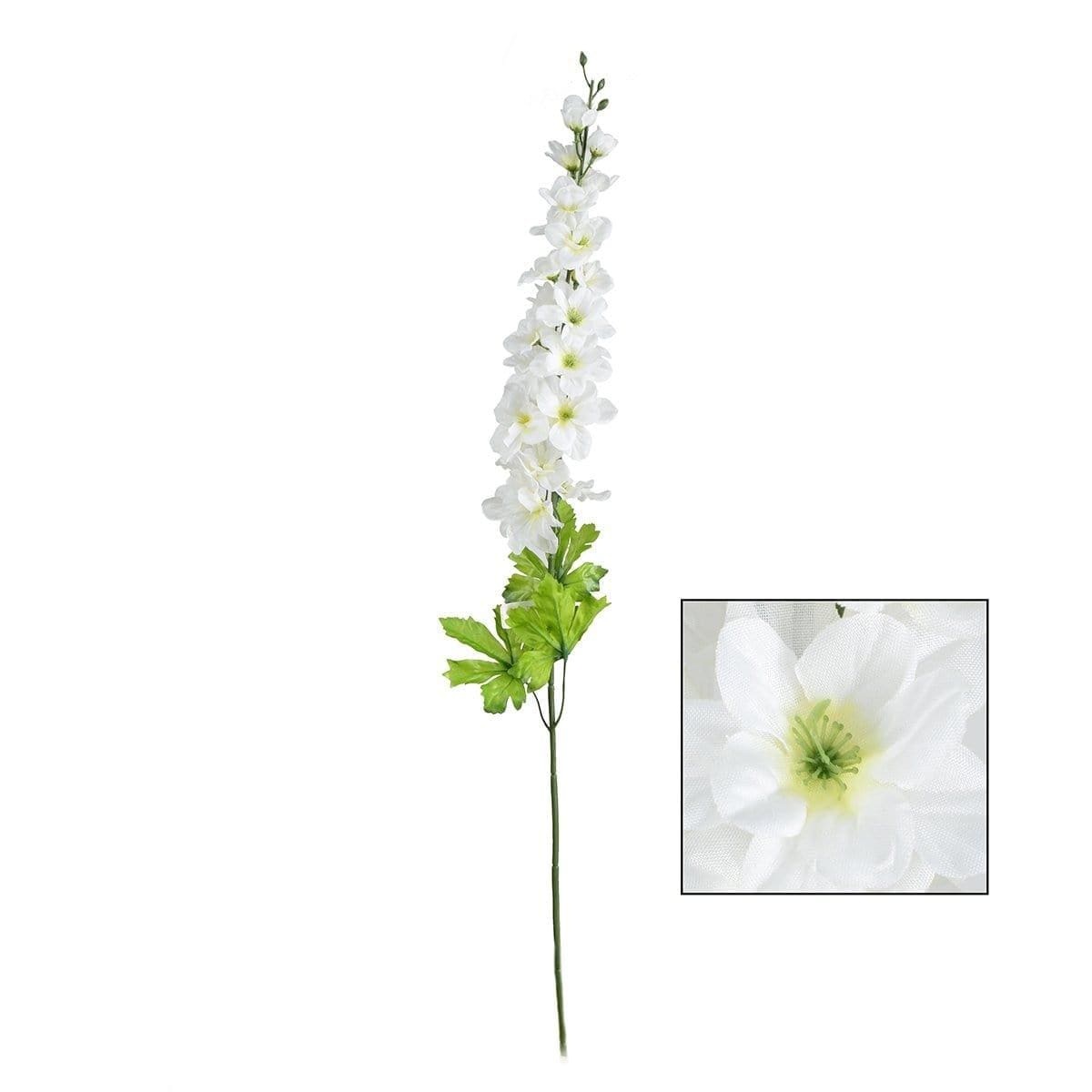 Buy Decorations Delphinium Stem - White sold at Party Expert