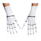 DISGUISE (TOY-SPORT) Costume Accessories Jack Skellington Gloves for Adults, Nightmare Before Christmas 039897810362