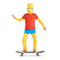 DISGUISE (TOY-SPORT) Costumes Bart Deluxe Costume for Kids, The Simpsons