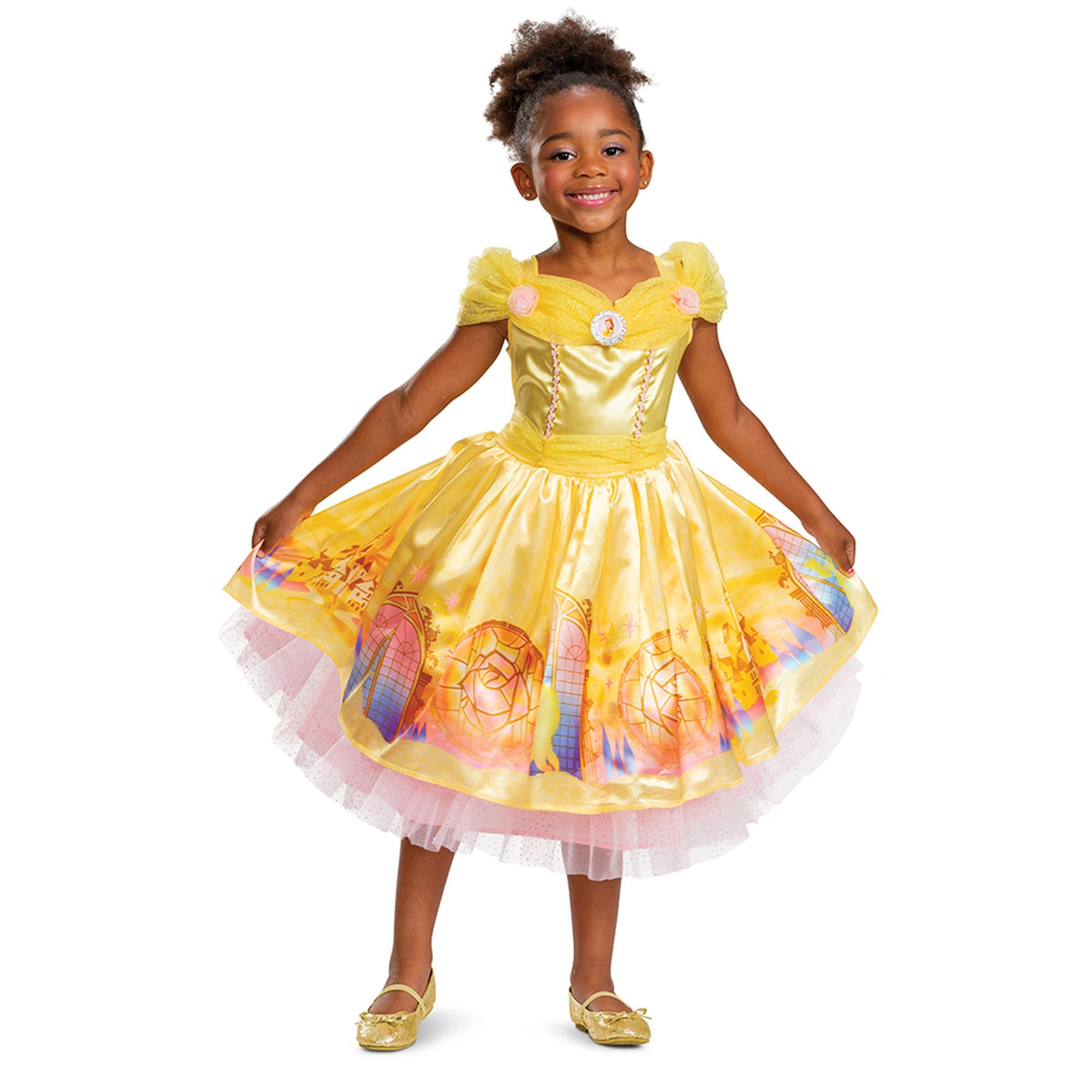 DISGUISE (TOY-SPORT) Costumes Disney Beauty and the Beast Belle Deluxe Costume for Toddlers, Yellow Dress