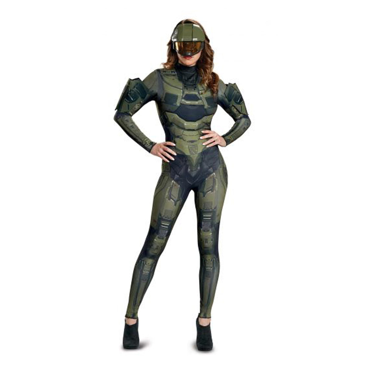 DISGUISE (TOY-SPORT) Costumes Halo Master Chief Female Deluxe Costume for Adults