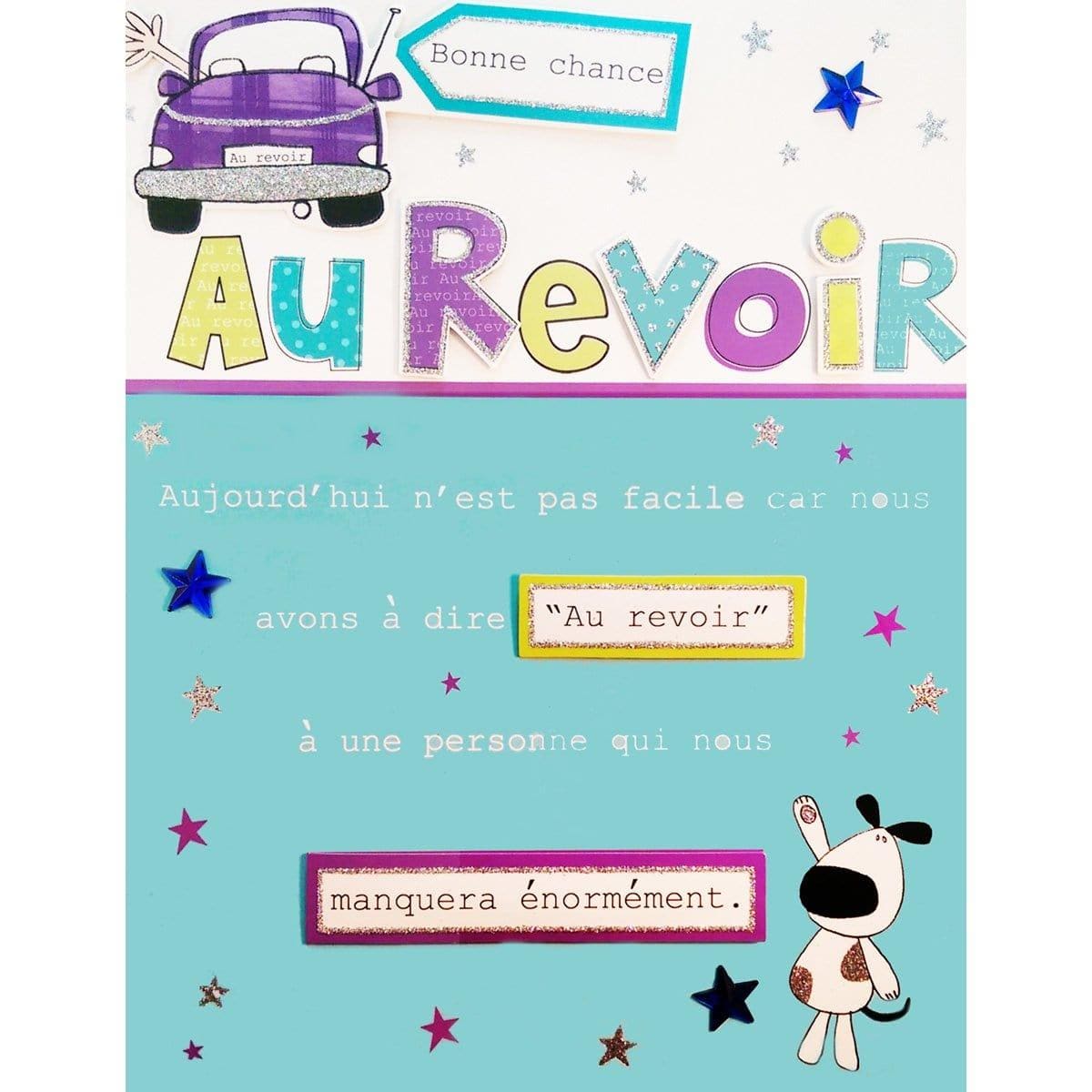 Buy Greeting Cards Gigantic Card - Au Revoir sold at Party Expert