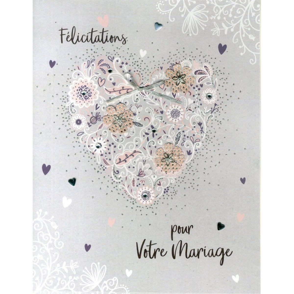 Buy Greeting Cards Gigantic Card - Mariage Heart sold at Party Expert