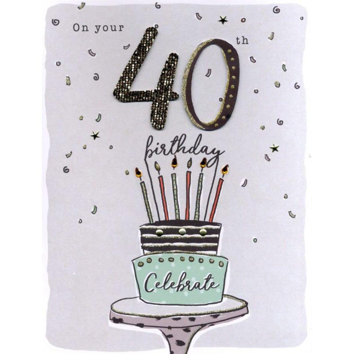 Buy Greeting Cards Gigantic Card - On Your 40Th Birthday sold at Party Expert