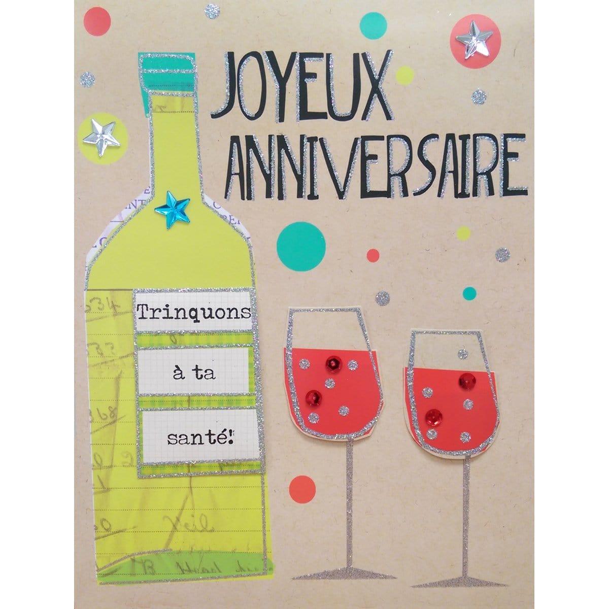 Buy Greeting Cards Gigantic Card - Trinquons à ta Santé sold at Party Expert