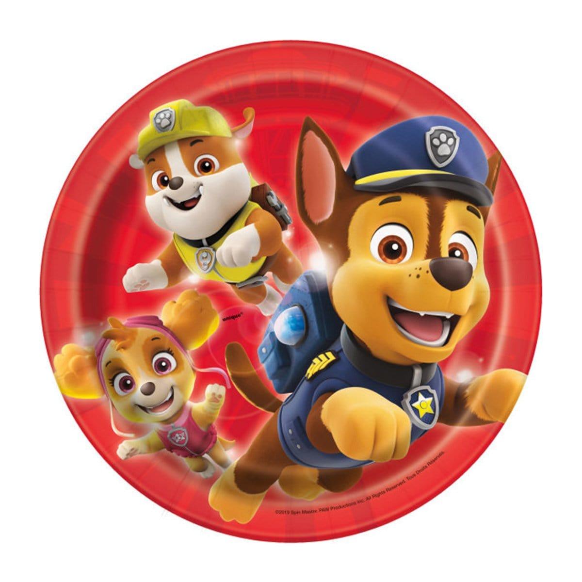 Buy Kids Birthday Paw Patrol Dessert Plates 7 inches, 8 per package sold at Party Expert