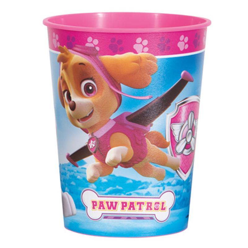 Buy Kids Birthday Paw Patrol Girl plastic favor cup sold at Party Expert