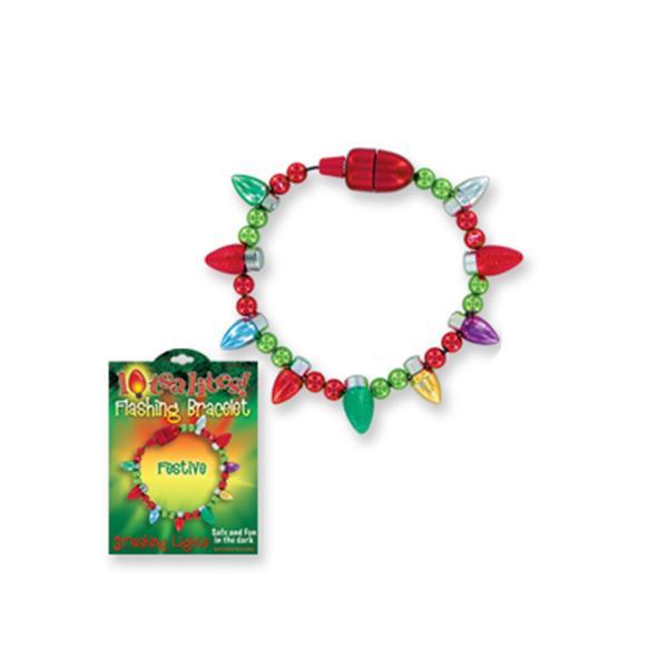 Buy Christmas Lotsa Lites Flashing Bracelet sold at Party Expert