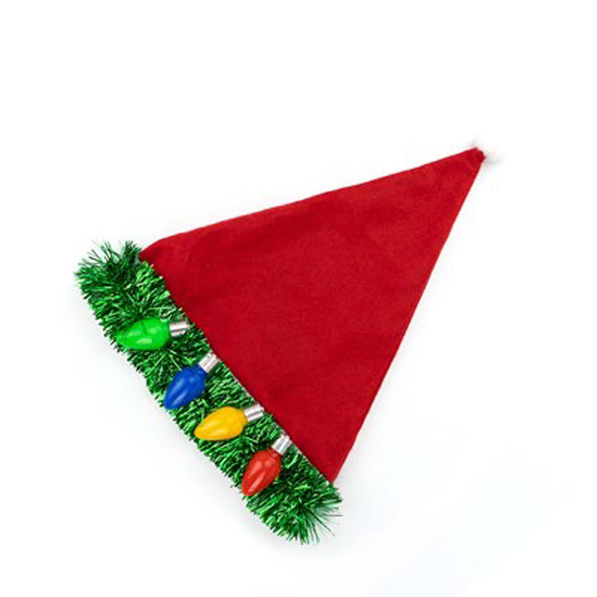 DM MERCHANDISING INC Christmas Light-up Santa Hat, Red 722950350690