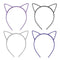 UNIQUE PARTY FAVORS Halloween Cat Ear Headband, Assortment, 4 Counts