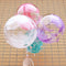 Buy Balloons Bubble Balloon, Feathers Purple, 18 Inches sold at Party Expert