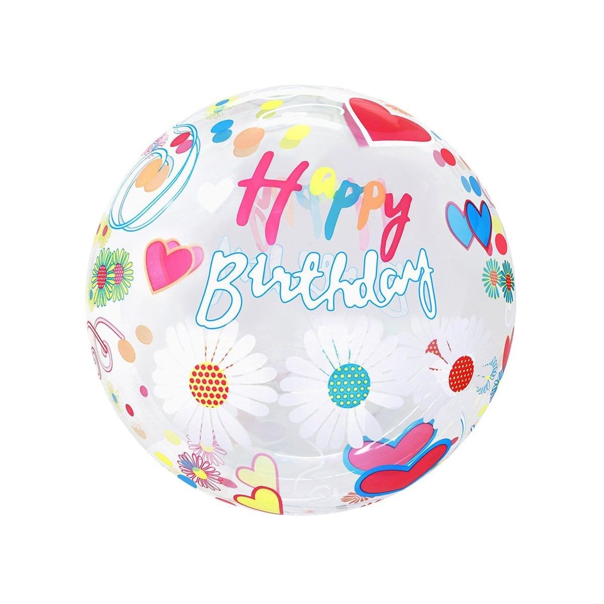 Buy Balloons HD Bubble Balloon, Birthday Daisy, 20 Inches sold at Party Expert