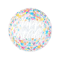 Buy Balloons HD Bubble Balloon, Birthday Triangle, 20 Inches sold at Party Expert