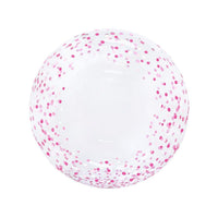 Buy Balloons HD Bubble Balloon, Pink Confetti, 20 Inches sold at Party Expert
